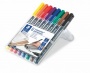 Alkoholos marker készlet, OHP, 1 mm, STAEDTLER Lumocolor® 317 M, 8 különböző szín