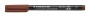 Alkoholos marker, OHP, 0,6 mm, STAEDTLER 'Lumocolor® 318 F', barna
