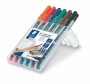 Alkoholos marker készlet, OHP, 0,6 mm, STAEDTLER Lumocolor® 318 F, 6 különböző szín