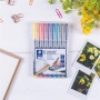 Alkoholos marker készlet, OHP, 0,6 mm, STAEDTLER Lumocolor® 318 F, 8 különböző szín