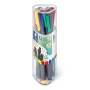Tűfilc készlet, 0,3 mm, STAEDTLER Triplus 334, 12 különböző szín
