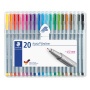 Tűfilc készlet, 0,3 mm, STAEDTLER 'Triplus 334', 20 különböző szín