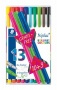 Tűfilc készlet, 0,3 mm, STAEDTLER 'Triplus 334', 10+3 különböző szín