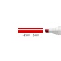 Táblamarker, 2-5 mm, vágott, STAEDTLER Lumocolor® 351 B, piros