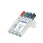 Táblamarker készlet, 2-5 mm, vágott, STAEDTLER Lumocolor® 351 B, 4 különböző szín