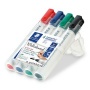 Táblamarker készlet, 2 mm, kúpos, STAEDTLER Lumocolor® 351, 4 különböző szín