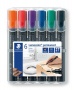 Alkoholos marker készlet, 2 mm, kúpos, STAEDTLER 'Lumocolor® 352', 6 különböző szín
