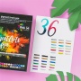 Ecsetirón készlet, STAEDTLER Pigment brush 371, 36 különböző szín