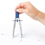 Körző készlet, precíziós, 4 darabos, STAEDTLER Noris 550 02