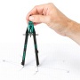 Körző készlet, precíziós, 3 darabos, STAEDTLER Norix® 555, zöld