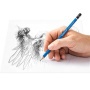 Grafitceruza készlet, hegyezővel, radírral, hatszögletű, STAEDTLER Mars Lumograph 100, 6 különböző keménység