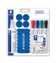 Táblamarker készlet, 2 mm, kúpos, STAEDTLER 'Lumocolor® Set 613 S', 10 darabos