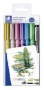 Dekormarker, 1-2 mm, kúpos, STAEDTLER '8323', 6 különböző metál szín, ajándék fekete tusfilccel