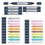 Kétvégű marker készlet, 27 darabos, SCHNEIDER Paint-It 040 Twin marker Set 2, 10 különböző szín