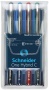 Rollertoll készlet, 0,5 mm, SCHNEIDER 'One Hybrid C', 4 szín