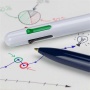 Golyóstoll, 0,5 mm, nyomógombos, négyszínű, SCHNEIDER Take 4, fehér