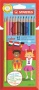 Színes ceruza készlet, hatszögletű, STABILO 'Color', 12 különböző szín