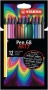 Rostirón készlet, 1 mm, STABILO 'Pen 68 ARTY', 12 különböző szín