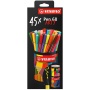 Rostirón készlet, hengeres fém doboz, 1 mm, STABILO Pen 68 ARTY, 45 különböző szín