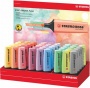 Szövegkiemelő display, 2-5 mm, STABILO 'BOSS Pastel', vegyes pasztell színek