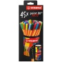 Tűfilc készlet, hengeres fém doboz, 0,4 mm, STABILO point 88 ARTY, 45 különböző szín
