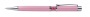 Golyóstoll, Crystals from SWAROVSKI®, rózsaszín, középen pink kristályokkal töltve, ART CRYSTELLA®, 14cm
