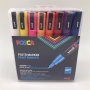 Dekormarker készlet, 0,9-1,3 mm, UNI Posca PC-3M, 16 különböző szín