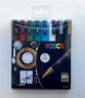 Dekormarker készlet, 0,9-1,3 mm, UNI 'Posca PC-3M Holiday', 8 különböző szín