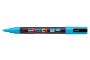 Dekormarker, 0,9-1,3 mm, UNI Posca PC-3M, világoskék