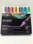 Dekormarker készlet, 1,8-2,5 mm, UNI 'Posca PC-5M', 8 különböző pasztell szín