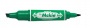 Alkoholos marker, 2,0/4,0 mm, kúpos/vágott, kétvégű, ZEBRA 'Hi-Mckie', zöld