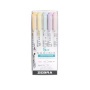 Szövegkiemelő készlet, 1,4/4 mm, kétvégű, ZEBRA 'Mildliner Highlighter Gentle', 5 különböző szín