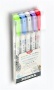 Ecsetirón készlet, kétvégű ZEBRA Mildliner Cool & Refined, 5 szín
