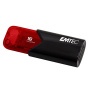 Pendrive, 16GB, USB 3.2, EMTEC 'B110 Click Easy', fekete-piros