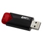 Pendrive, 256GB, USB 3.2, EMTEC B110 Click Easy, fekete-piros