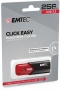 Pendrive, 256GB, USB 3.2, EMTEC B110 Click Easy, fekete-piros