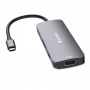 USB elosztó-HUB, USB-C PD/2xHDMI/3xUSB-A/SD/mSD, VERBATIM