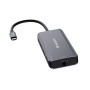 USB elosztó-HUB, USB-C /3xUSB-A, HDMI, RJ45, VERBATIM
