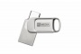Pendrive, 64GB, USB 2.0 + USB-C, alumínium ház, MYMEDIA Dual (by VERBATIM)