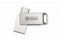 Pendrive, 32GB, USB 3.2 Gen1 + USB-C, alumínium ház, MYMEDIA Dual (by VERBATIM)