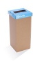 Szelektív hulladékgyűjtő, újrahasznosított, 60 l, RECOBIN 'Office', kék