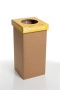 Szelektív hulladékgyűjtő, újrahasznosított, 20 l, RECOBIN 'Mini', sárga