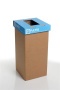 Szelektív hulladékgyűjtő, újrahasznosított, 20 l, RECOBIN 'Mini', kék