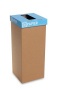 Szelektív hulladékgyűjtő, újrahasznosított, szlovák felirat, 50 l, RECOBIN 'Office', kék