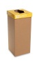 Szelektív hulladékgyűjtő, újrahasznosított, szlovák felirat, 50 l, RECOBIN 'Office', sárga
