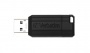 Pendrive, 128GB, USB 2.0, 10/4MB/sec, VERBATIM PinStripe, fekete