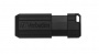 Pendrive, 128GB, USB 2.0, 10/4MB/sec, VERBATIM PinStripe, fekete