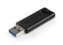 Pendrive, 128GB, USB 3.2, VERBATIM Pinstripe, fekete