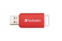 Pendrive, 16GB, USB 2.0, VERBATIM Databar, piros