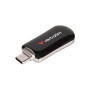Pendrive, 256GB, USB-C 3.2 Gen1, VERBATIM Plectra, fekete